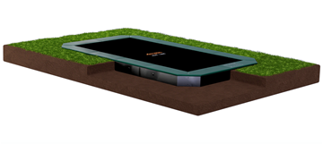 Afbeeldingen van Avyna Trampoline FlatLevel 275x190 (213) | Groen