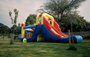 Afbeeldingen van Avyna HappyBounce Double Mega Slide Blauw/Geel