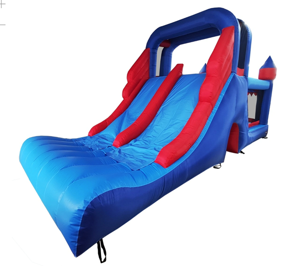 Afbeeldingen van Avyna HappyBounce Double Mega Slide Blauw/Rood